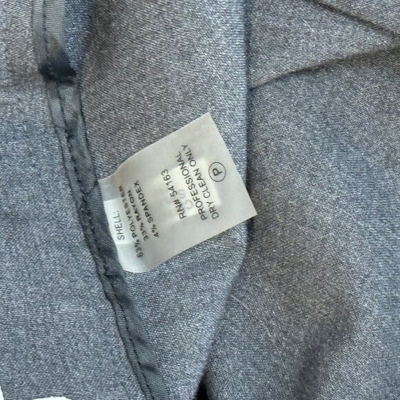 Calvin Klein Women's Traditional Gray Dress Pants 24W straight stretch career - Picture 3 of 10